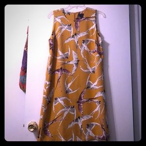 Colorful dress with birds